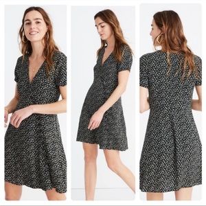 Madewell womens button wrap dress